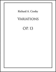 Variations piano sheet music cover Thumbnail